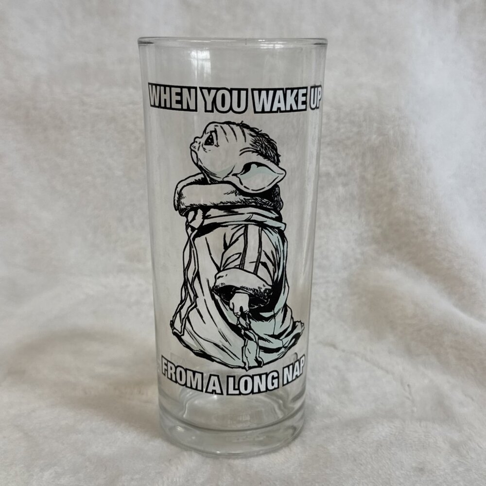 Star Wars "The‎ Child" 10oz Clear glass When You Wake Up From A Long Nap